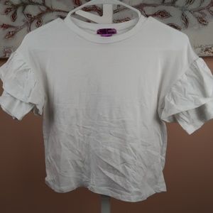 Aqua Girls Ruffle Top